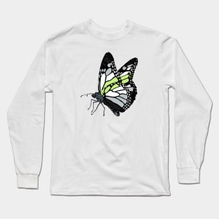 Agender Butterfly Long Sleeve T-Shirt